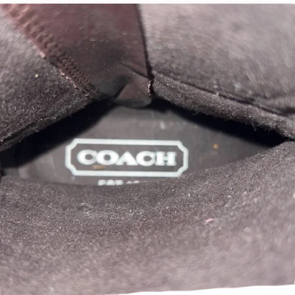 Coach Black ‘Sela’ Signature C Suede Snow Boots, Sz 7 - Picture 14 of 14